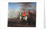 King George II at the Battle of Dettingen, with the Duke of Cumberland and Robert, 4th Earl of Holderness, 27th June 1743, c.1743 by John Wootton