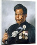 Jemadar Jangia Thapa, 5th Gurkha Regiment, 1890 by Frederick Swynnerton