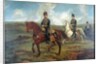 The Prince of Wales with Lieutenant Colonel Valentine Baker reviewing the 10th Hussars, Aldershot, 8th September 1871, c.1871 by Francis Grant