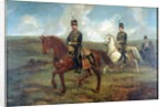 The Prince of Wales with Lieutenant Colonel Valentine Baker reviewing the 10th Hussars, Aldershot, 8th September 1871, c.1871 by Francis Grant