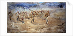 Return of the Fore and Aft, Gloucestershire Regiment advancing to the attack, India North West Frontier, 1897 by Edward Matthew Hale