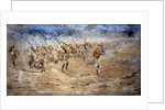 Return of the Fore and Aft, Gloucestershire Regiment advancing to the attack, India North West Frontier, 1897 by Edward Matthew Hale