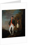 A British Officer of a Madras Sepoy Battalion Attended by a Sepoy Servant, c.1769 by Carl C.A. von Imhoff