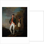 A British Officer of a Madras Sepoy Battalion Attended by a Sepoy Servant, c.1769 by Carl C.A. von Imhoff