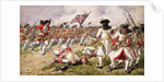 The Battle of Ramillies, The 16th Foot charging the French Infantry, 1900 by Richard Simkin