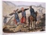 A ravine of Sebastopol after the explosion in the mamelon vert: a Zouave collects wood from the remains by George Cadogan