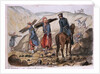 A ravine of Sebastopol after the explosion in the mamelon vert: a Zouave collects wood from the remains by George Cadogan