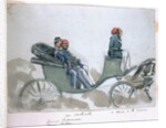 Un contraste: General La Marmora and Omar Pasha, a drive in the Crimea, from an album of paintings and sketches known as 'Cadogan's Crimea', 1854-56 by George Cadogan