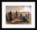 A 13-inch mortar of the Royal Artillery in action, 1855 by Lt. Henry James Alderson