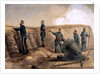 A 13-inch mortar of the Royal Artillery in action, 1855 by Lt. Henry James Alderson