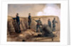 A 13-inch mortar of the Royal Artillery in action, 1855 by Lt. Henry James Alderson