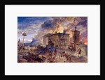 Burning Temple of the Winds, 1856 by William 'Crimea' Simpson