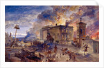 Burning Temple of the Winds, 1856 by William 'Crimea' Simpson