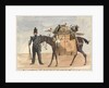 My packhorse, the black slave, loaded for the march, c.1854 by William Thomas Markham