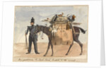 My packhorse, the black slave, loaded for the march, c.1854 by William Thomas Markham