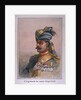 Head and Shoulders portrait of Risaldar, Durrani by Alfred Crowdy Lovett