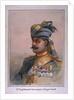 Head and Shoulders portrait of Risaldar, Durrani by Alfred Crowdy Lovett