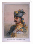 Head and Shoulders portrait of Risaldar, Durrani by Alfred Crowdy Lovett