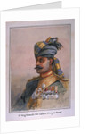 Head and Shoulders portrait of Risaldar, Durrani by Alfred Crowdy Lovett