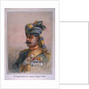 Head and Shoulders portrait of Risaldar, Durrani by Alfred Crowdy Lovett