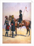 Soldiers of the 33rd Queen's Own Light Cavalry, Daffadar and the 34th Prince Albert Victor's Own Poona Horse by Alfred Crowdy Lovett
