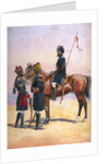 Soldiers of the 33rd Queen's Own Light Cavalry, Daffadar and the 34th Prince Albert Victor's Own Poona Horse by Alfred Crowdy Lovett