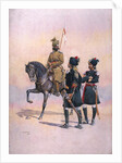 Soldier of the 37th Lancers Baluch, the 36th Jacob's Horse Pathan and the 35th Scinde Horse, Kot Daffadar Baluch by Alfred Crowdy Lovett