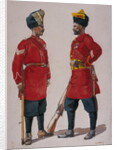 Soldiers of the 5th Light Infantry, Musalman Rajput and the 6th Jat Light Infantry, Jat Havildars by Alfred Crowdy Lovett