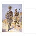 Soldiers of the 30th Punjabis, Awan and the 20th Duke of Cambridge's Own Infantry by Alfred Crowdy Lovett