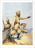 Soldiers of the 24th Punjabis Malikdin Khel and Subadar, Jay Sikh by Alfred Crowdy Lovett