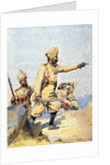 Soldiers of the 24th Punjabis Malikdin Khel and Subadar, Jay Sikh by Alfred Crowdy Lovett