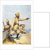 Soldiers of the 24th Punjabis Malikdin Khel and Subadar, Jay Sikh by Alfred Crowdy Lovett