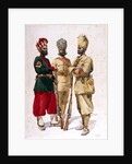 Soldiers of the 43rd Erinpura Regiment, the 44th Merwara Infantry and the 108th Infantry by Alfred Crowdy Lovett
