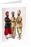 Soldiers of the 43rd Erinpura Regiment, the 44th Merwara Infantry and the 108th Infantry by Alfred Crowdy Lovett
