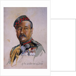 Subadar-Major Gurung Gurkha by Alfred Crowdy Lovett