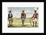 Bengal Army Troops, c.1785 by English School