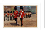 The Coldstream Guards Changing Guard at St James, 1905 circa by Harry Payne