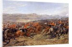 The Charge of the Heavy Brigade at the Battle of Balaclava, 25 October 1854, 1897 by Godfrey Douglas Giles