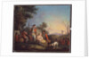 British infantrymen of a royal regiment in an encampment, 1760 circa by Unknown Artist