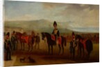 15th The Kings Hussars drawn up in review order, 1837 circa by Henry Martens