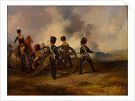 A Royal Horse Artillery gun crew loading, 1844 circa by Henry Martens