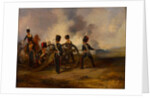 A Royal Horse Artillery gun crew loading, 1844 circa by Henry Martens