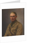 Lieutenant A L Bobby, Machine Gun Corps and the Middlesex Regiment, 1917 circa by Charles Ernest Butler