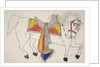 White horse with accoutrements by Frederick Gokliz