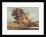 Riverside Cottage by Miles Edmund Cotman