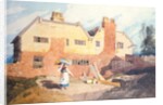Cottages with a Washerwoman c.1808-9 by John Sell Cotman