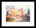 Cottages with a Washerwoman c.1808-9 by John Sell Cotman