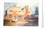 Cottages with a Washerwoman c.1808-9 by John Sell Cotman