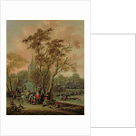 A Village Fair with a Mummer, 1702 by Salomon Rombouts