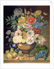 Flowers and Fruit, 1828 by Emma Sillett
